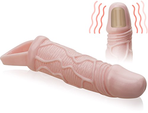 Love69Toys – selbst vibrierender Gel - Penisaufsatz Vibro - Penismanschette für Penis und Hoden Penisvergrößerung Penisverlängerung Penis Sleeve Penis Extension - 4