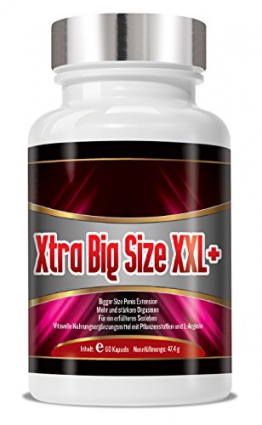 Xtra Big Size XXL - natürliches Potenzmittel - Penisvergrösserung - Für ein erfülltes Sexualleben - Mehr und stärkere Orgasmen - Penis Extension -
